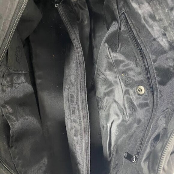 EPOL CREATIONS Women's Black Nylon Handbag Duffel Bag Medium - Picture 9 of 10